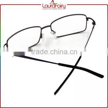 Laura Fairy Italy Designer Black Rectangle Metal Spectacle Optical Frame For Unisex photo-4