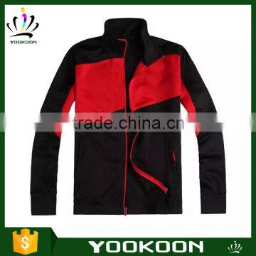 Cheap Black Soccer Tracksuit Wholesale Football Team Jacket Custom breathable Sports Jacket