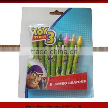 2015 new 8pcs funny cartoon crayon set