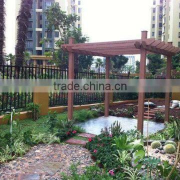 High quality and eco-friendly corrosion-resistant wpc garden arbour