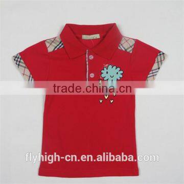 Chest Embroidery Custom Cotton Kids Polo t Shirt,polo t Shirt for Kids photo-4