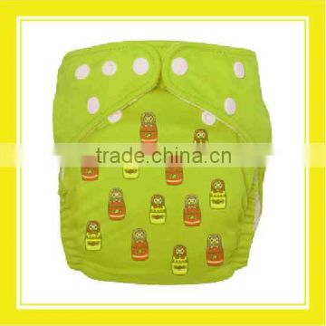 Top Product Bros Russian Rinne Doll Waterproof Green Snaps Fit Well Reuseable Diaper