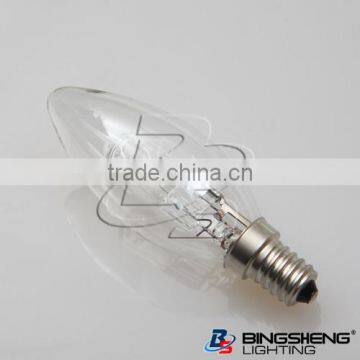 C35 eco halogen candle bulbs 110-130V/220-240V 18W/28W/42W E27/B22/E14 1500H with CE & ROHS ERP