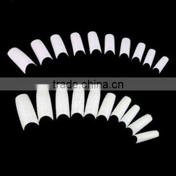 500pcs/pack White Color French Acrylic Fake False Artificial Fingernail Nails Art