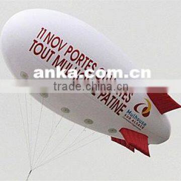 Self inflating white helium airship inflatable balloon for event