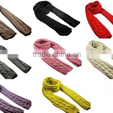 Fashion Acrylic Knitted Scarf