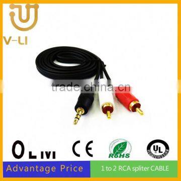 Digital Coiled Stereo Usb to Audio Jack Plug Cable Audio Cable for Android Phone photo-2