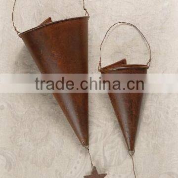 GARDEN FLOWER CONE, METAL CONE, DECORATIVE CONE