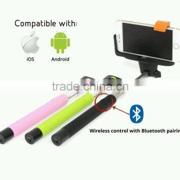 Best Selling Handheld Wireless Bluetooth Selfie Stick Monopod Extendable For IPhone Samsung HTC Phone photo-6