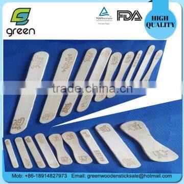 2015wholesale birch round edge wood ice cream sticks printed logo