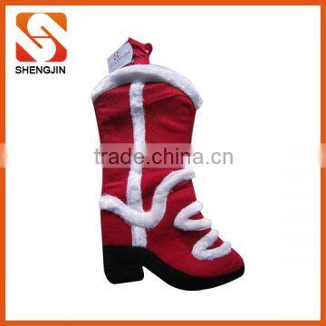 2016 Special design fleece and plush christmas stocking