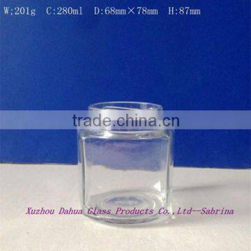 280ml 10oz Hexagon Glass Jar for Jam With Twist off Lid