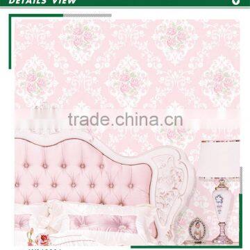 cheapest foaming non woven wallpaper, gorgeous bold floral wall decor for home decor , removable wall decal sample