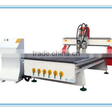 QL-M25 Factory Price Good Machinery Industrial 2 Head Atc Wood Cnc Router photo-2