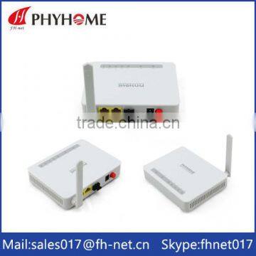 Newest GPON ONUphyhome GPON ONT 2GE+1WIFI 2LAN 1WIFI FTTH ONT compatible with Huawei ZTE