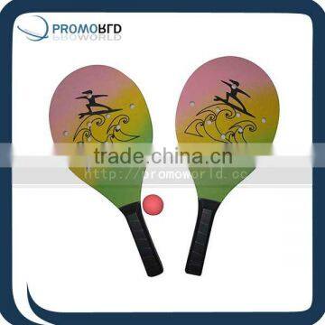 full printing beach ball racketbeach tennis promotional giftpromotion racket top sales