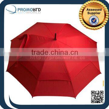 Red Bright Color Outdoor Double Canopy Golf Umbrella