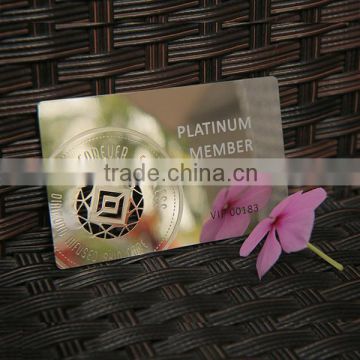 Superior quality mirror effect business metal card