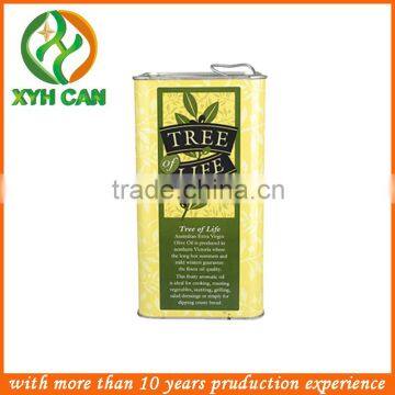 high quality rectangular shape cooking oil tin packaging boxes