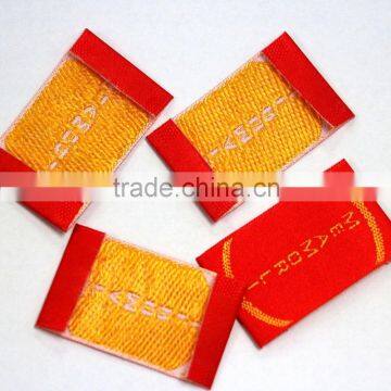 China Directly Factory Professional Customized woven label like main label/neck label with exquisite artwork and woven patch!