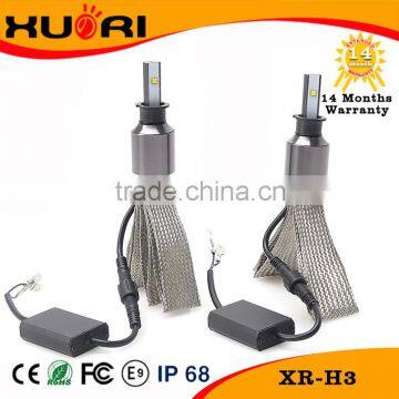 Car Accessory H1 H3 H7 H8 H11 9005 9006 880 D2S auto kit Newest led headlight without fan copper cooling