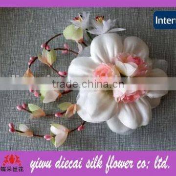 Hair elegant artificial flowers for hair accessory
