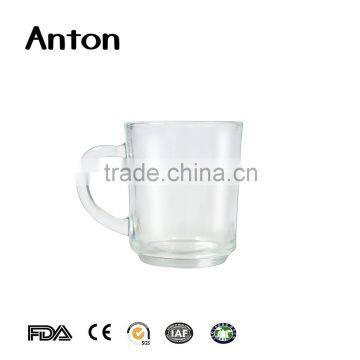 Drink tea glass cup with handle