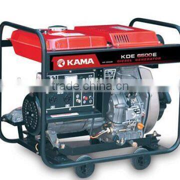 KAMA 5.75/6.5kva DC output Single phase small diesel generator Open-frame type