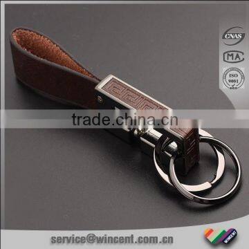 Good Quality Unique Design Leather Custom Keychain photo-3