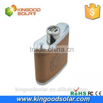 2016 Sale Promotion Led Indicate and Faux Leather CE ROHS Power Bank/10800mah Flask Power Bank With Electronic Products Quality Choice photo-4
