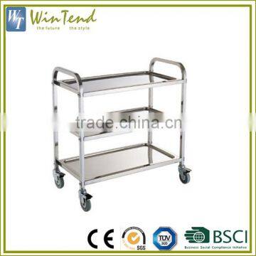 Hotel Service Trolley Designs, 3 Tier Suqare Tube Food Room Service Trolley photo-2
