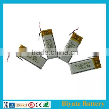 Shenzhen lithium 401230 3.7v 100mAh rechargeable cell battery