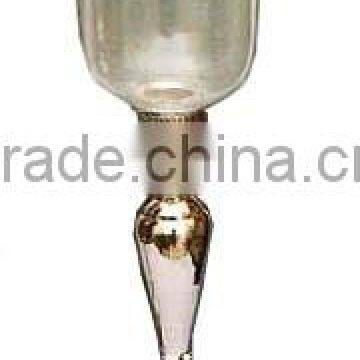 Glass Hurricane candle holder