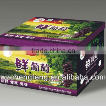 custom brown corrugated paper food box for fruits