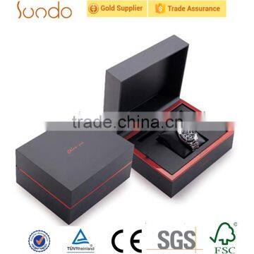 black cardboard watch box