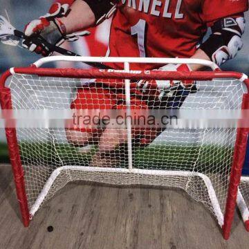 4.5ft ice hockey goal post with net