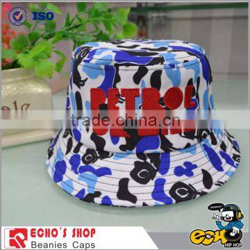 Sun protection fishing camping wide brim camo bucket hat