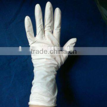 white nitrile gloves