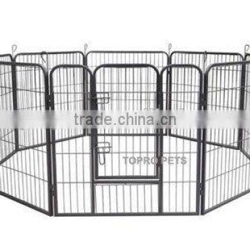 Black Exercise 8 Panels Dog Pen Fence Crate Cat Kennel Playpen