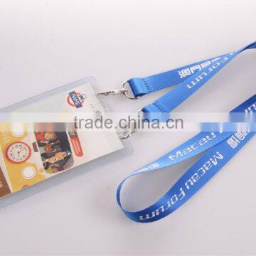 Fashion Blue lanyards with ID card holder, Customized lanyards