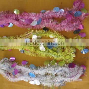 PET Wire Thin Strips and Eggs Plastic Easter Garland photo-2