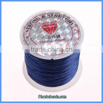 Wholesale 0.5mm Navy Blue Crystal Elastic Rope For Bracelets Making CST-01D