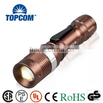 Clip Gold Color Torch LED Flashlight High Quality Pocket Mini LED Torch Flashlight