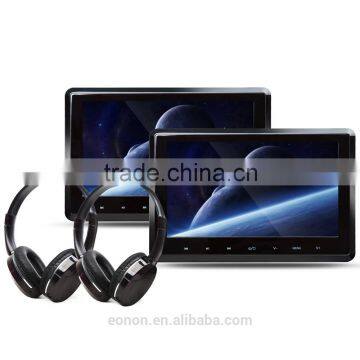 EONON C1095 2X10.1" Digital Touch Screen Attached Headrest DVD player with IR Headphone