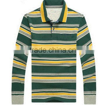 2016 Mens long sleeves cotton polo shirts