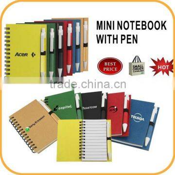 Mini notepad with pen