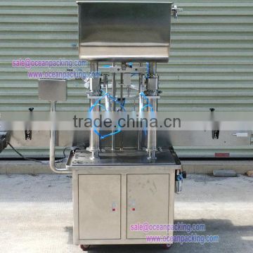 double nozzles automatic liquid cream filling machine