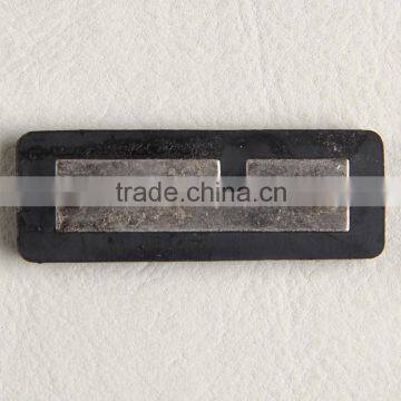 Embossed PVC Rubber With 3D Metal Logo Labels for Clothing Jeans Shoes Bags photo-3