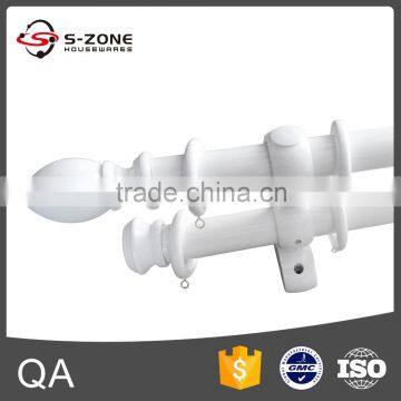 Hot Sale Bay Window Wooden Curtain Pole photo-3