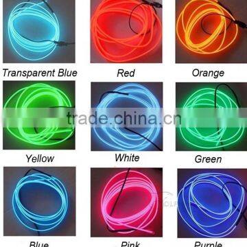 2015 Newest 9 Colors Car EL Cold Light With 1 Meter Drive Motor Auto Atmosphere String Lights LED Christmas Decorative Lights photo-2